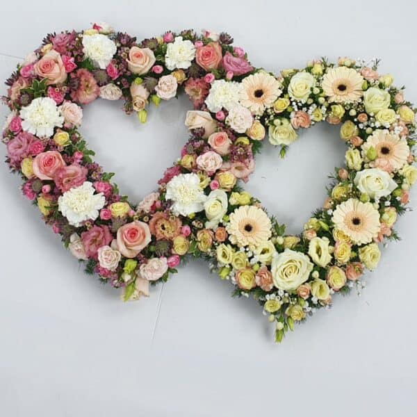 Double Open Heart Pastel Mix