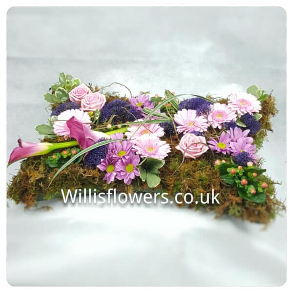 Woodland Pillow with Pink Roses