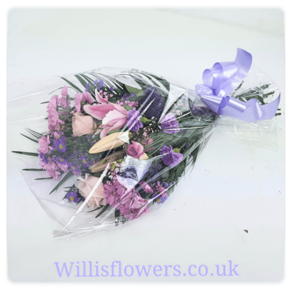 Funeral Flowers in Cellophane