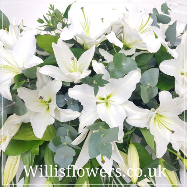 White Lily Casket Spray - Image 2