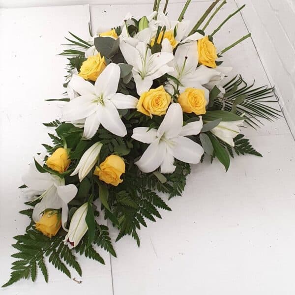 Rose & Lily Spray Yellow