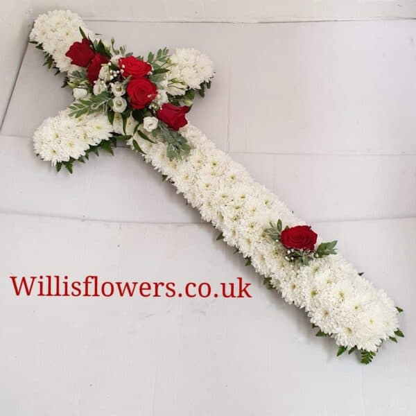 Classic White Cross Foliage Edge - Image 2
