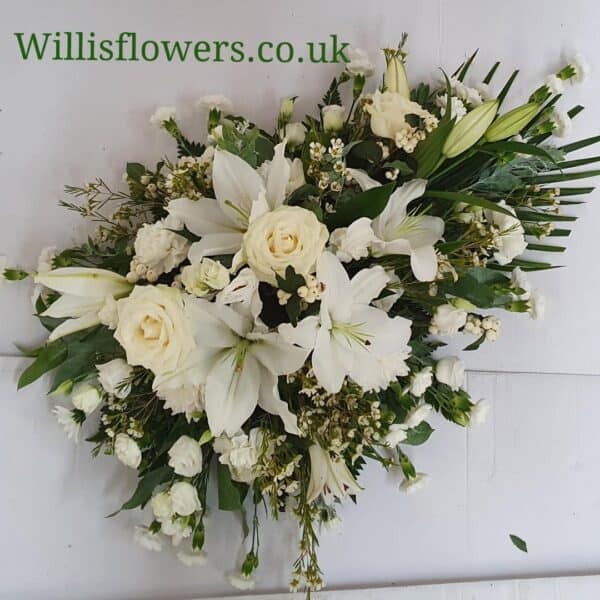 Rose & Lily Spray White