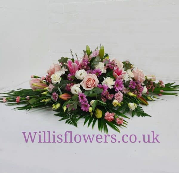 Classic Pink Casket Spray