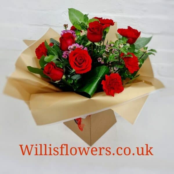 Smooch Rose & Carnation Hand-tied - Image 3