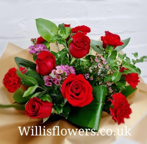 Smooch Rose & Carnation Hand-tied - Image 2
