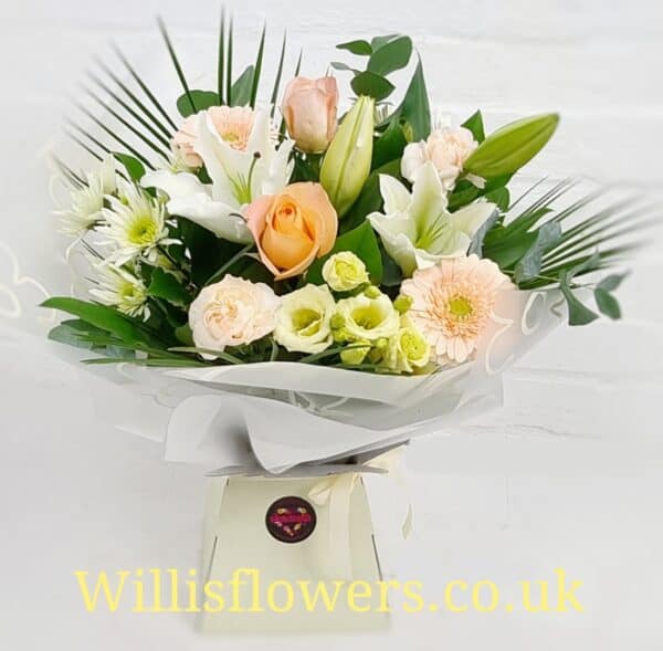 Peaches and Cream Hand-tied