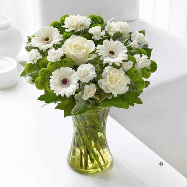 White Sympathy Vase