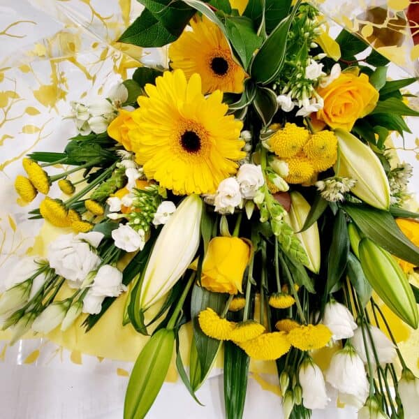 Funeral Flowers in Cellophane - Image 3