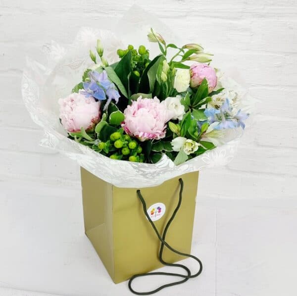 .Pastel Peony Handbag