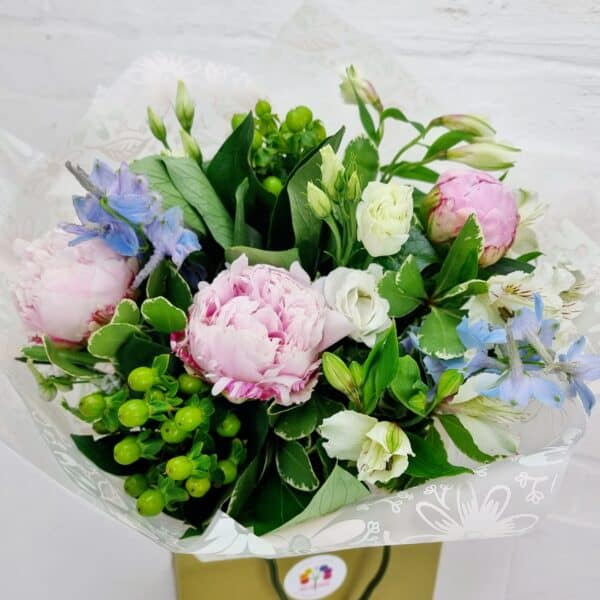 .Pastel Peony Handbag - Image 2