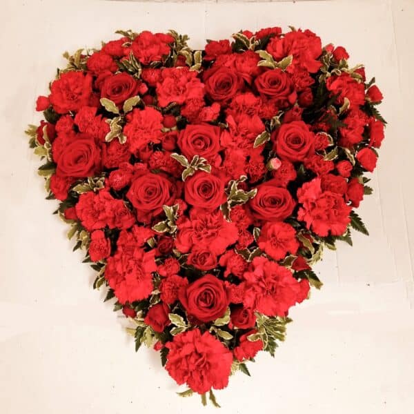 Rose & Carnation Heart